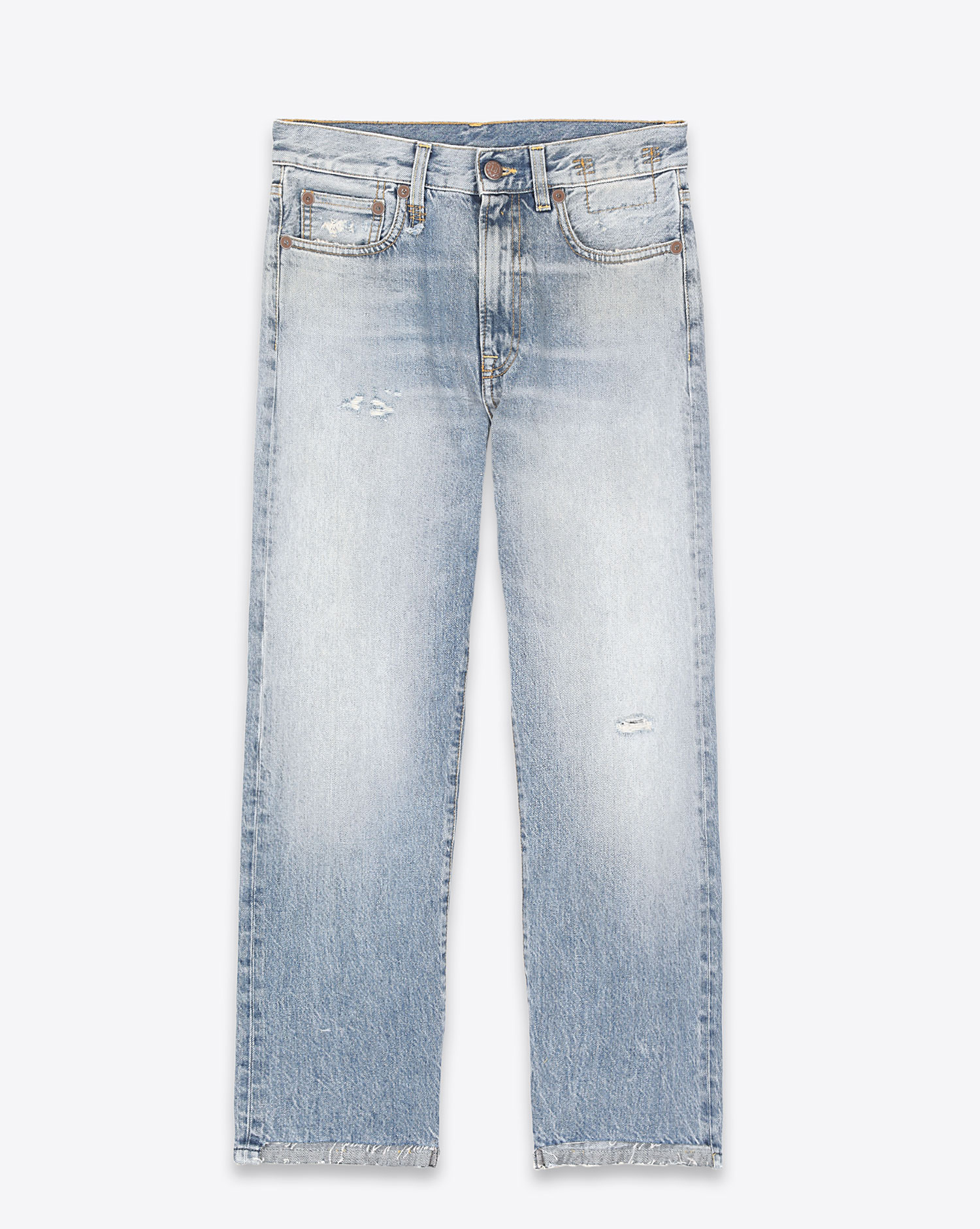 Jeans droit délavé bleu Boyfriend jean Irving blue r13 Denim