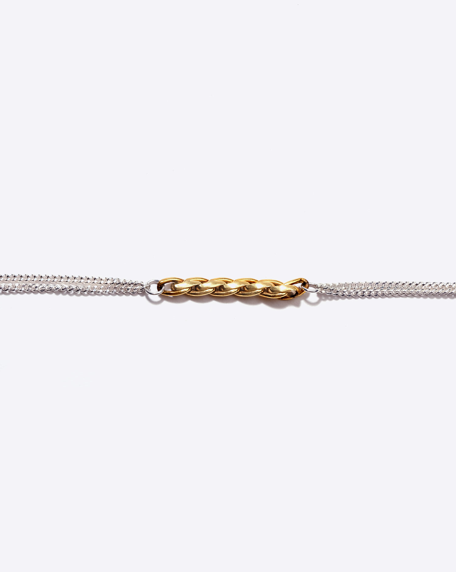 Anicet Bracelet Chaine Argent et Plaqué Or