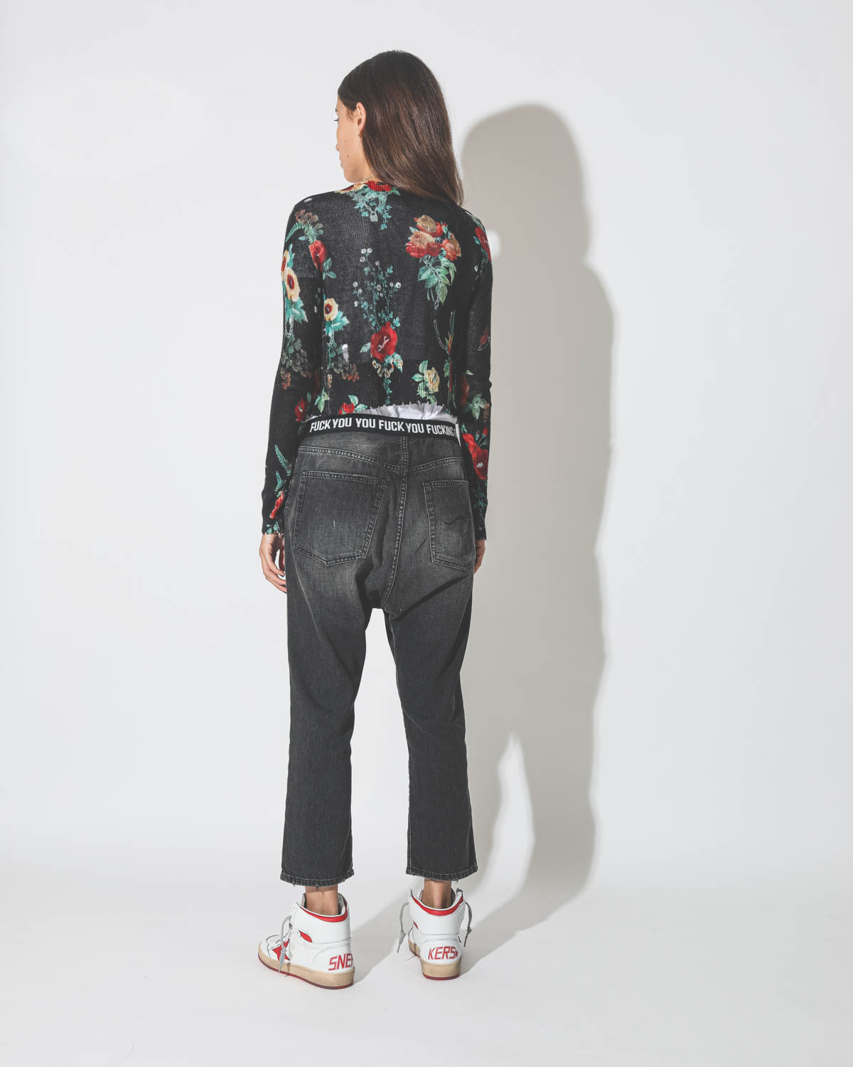 Gilet Useless Treasures Baby Cardigan - Blk Useless Treasures Print R13