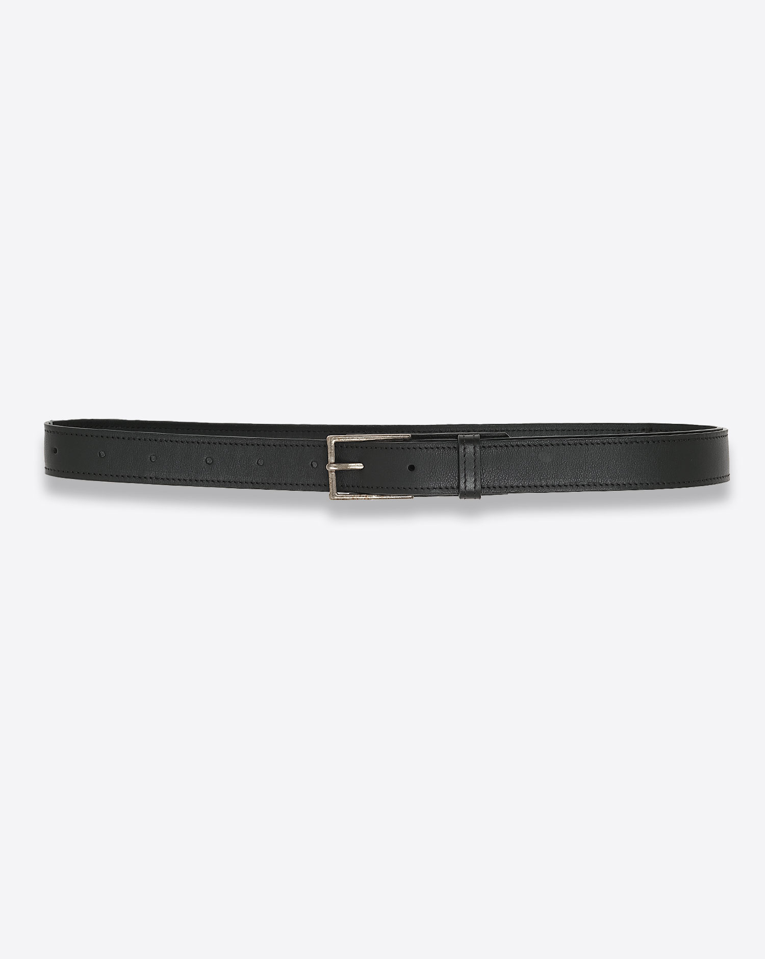 Produit Ceinture Vautrait Silver en cuir noir.  
