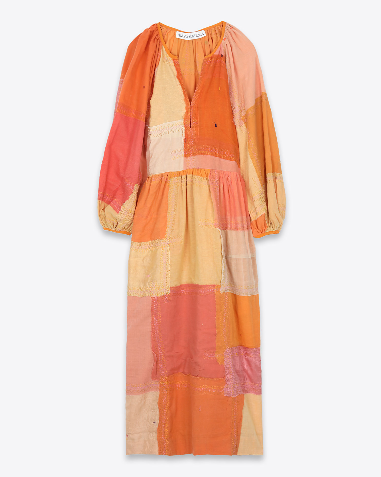 Robe Alix Of Bohemia Celeste Sari Orange