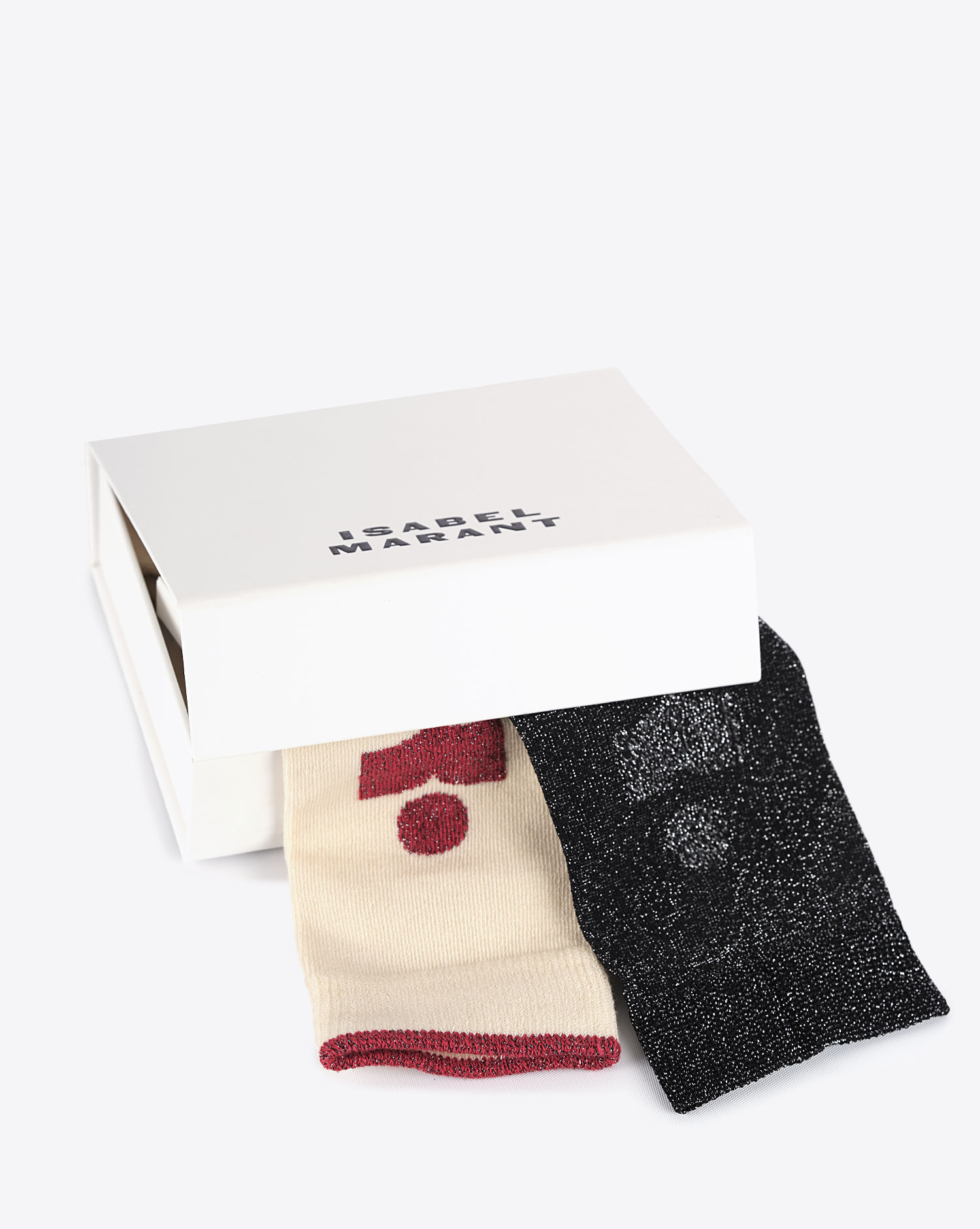 Produit Duo de chaussettes en coton fin Isabel Marant 
