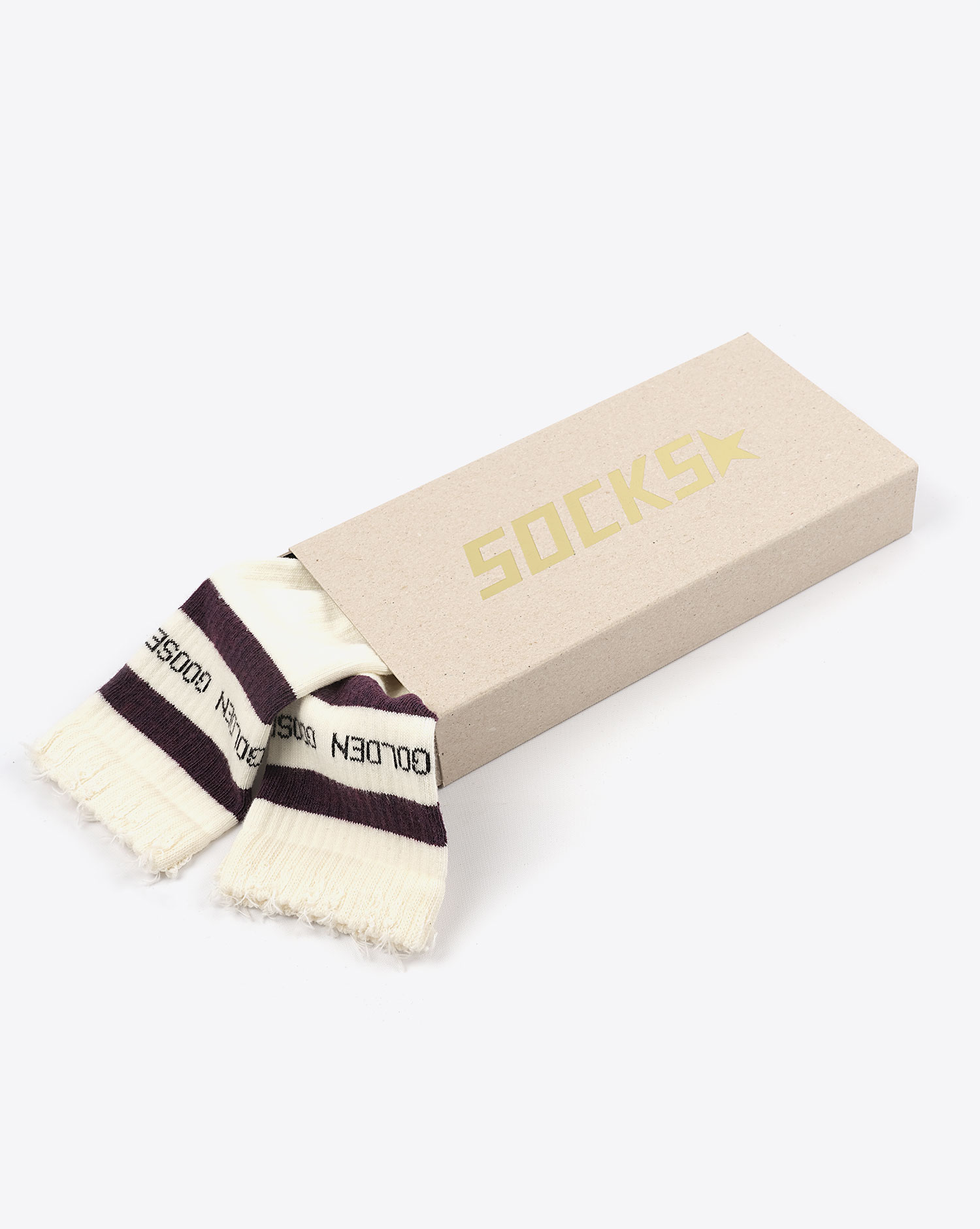 Produit Chaussettes Logo Golden Goose blanches 