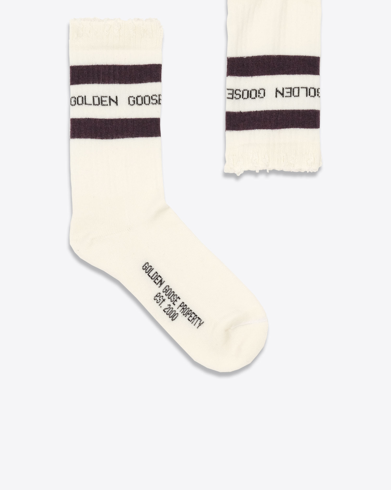 Produit Chaussettes Logo Golden Goose blanches 