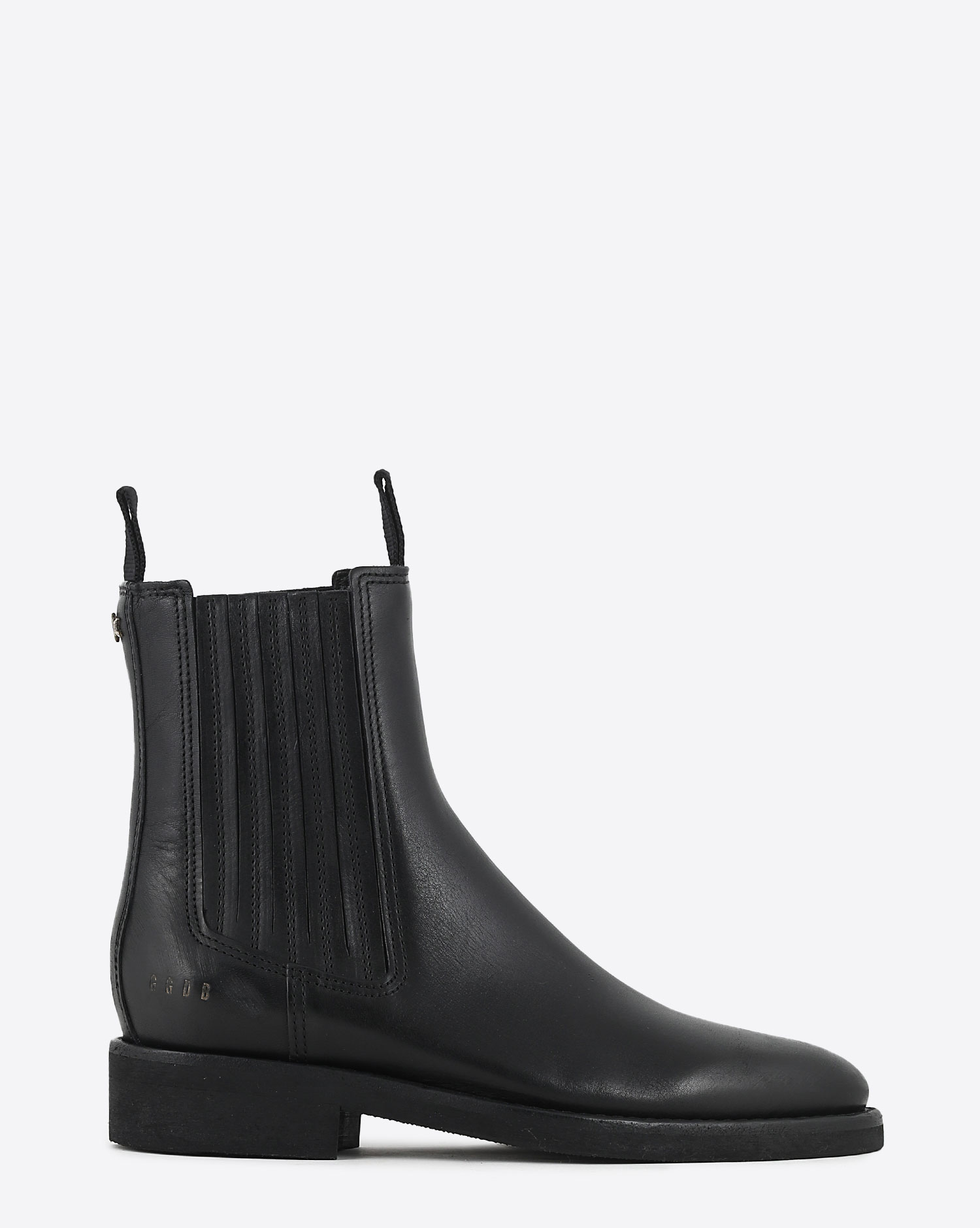 All saints black chelsea boots top