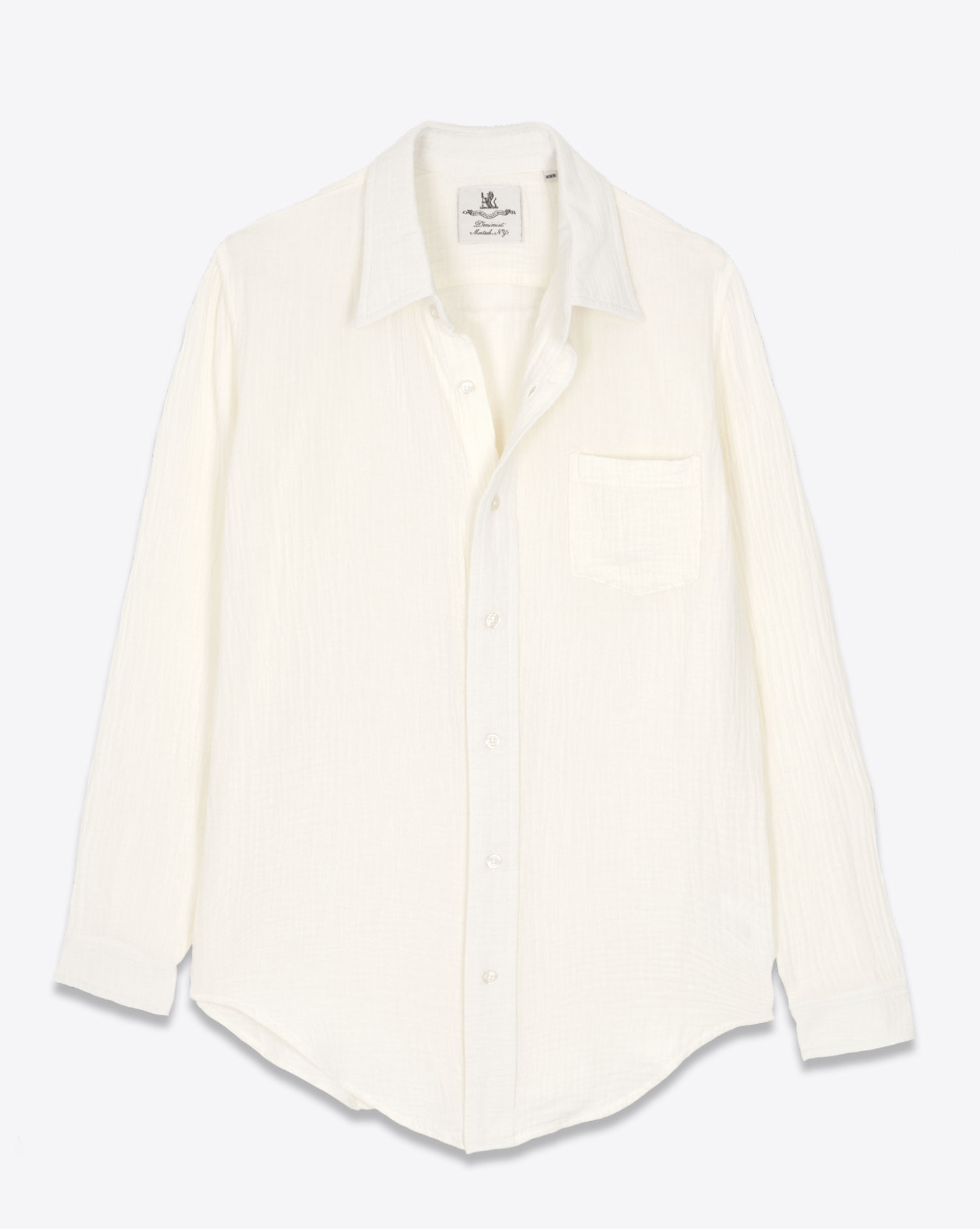 Produit Denimist Chemise Boyfriend Crinkle Ecrue