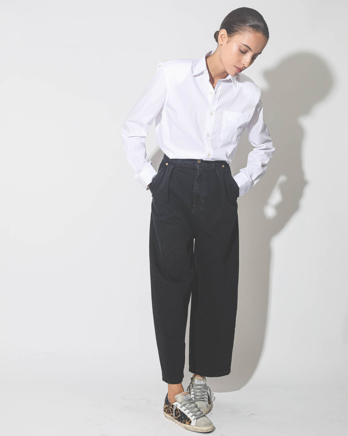 Image du produit R13 Folded Shoulder Shirt - White - 2