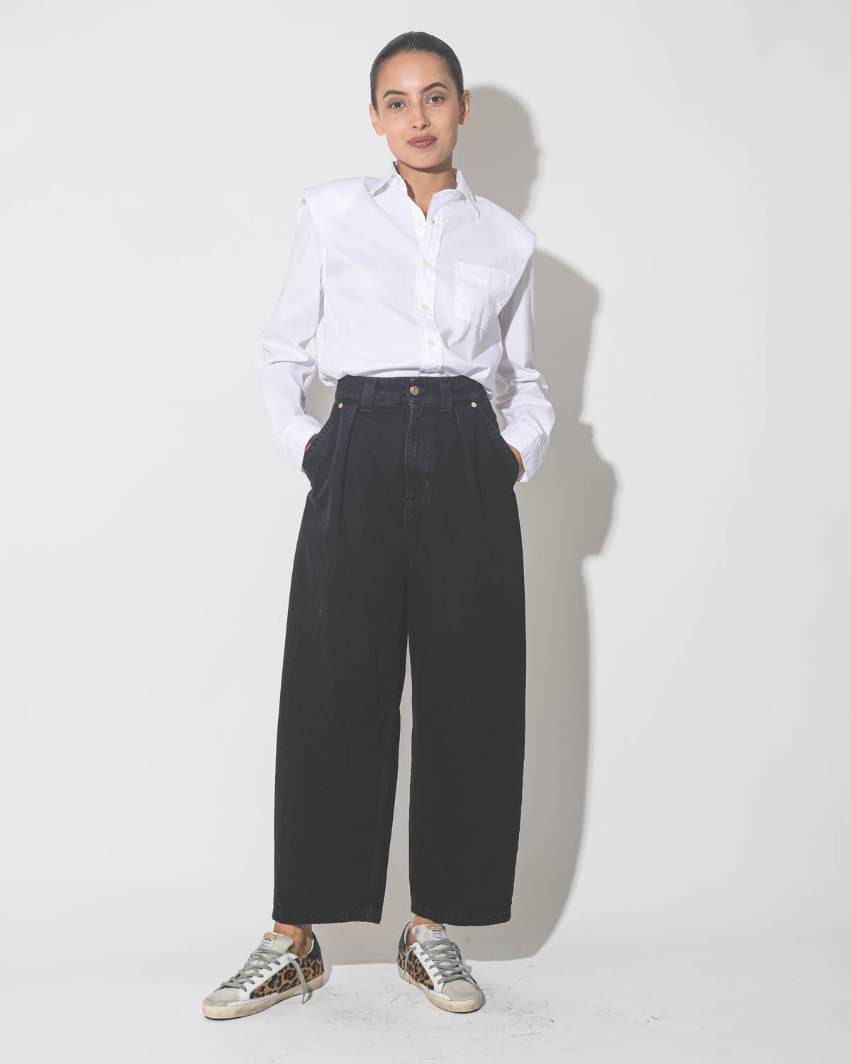 Image du produit R13 Folded Shoulder Shirt - White - 4