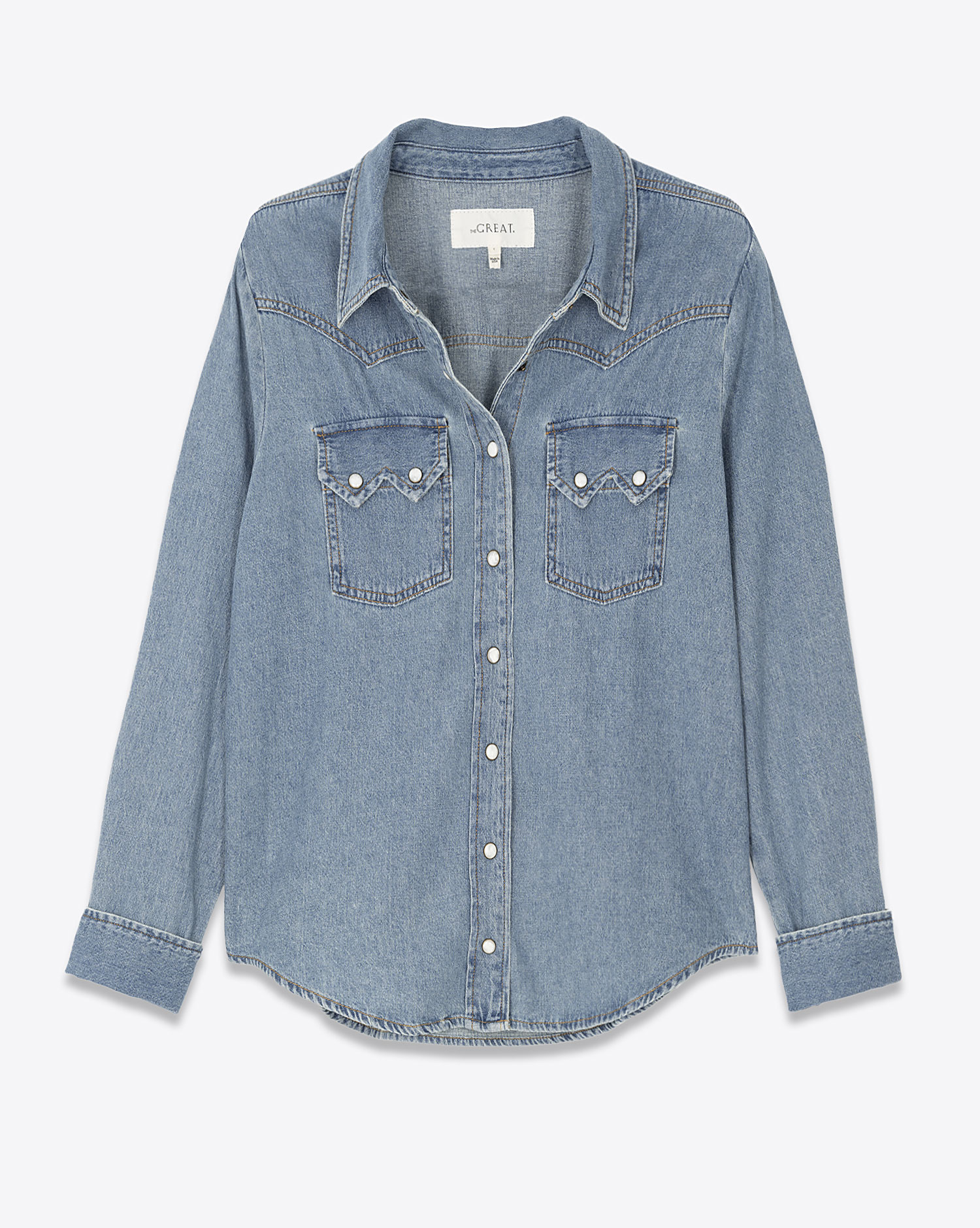 Produit Chemise manches longues Howdy The Great bleue. 