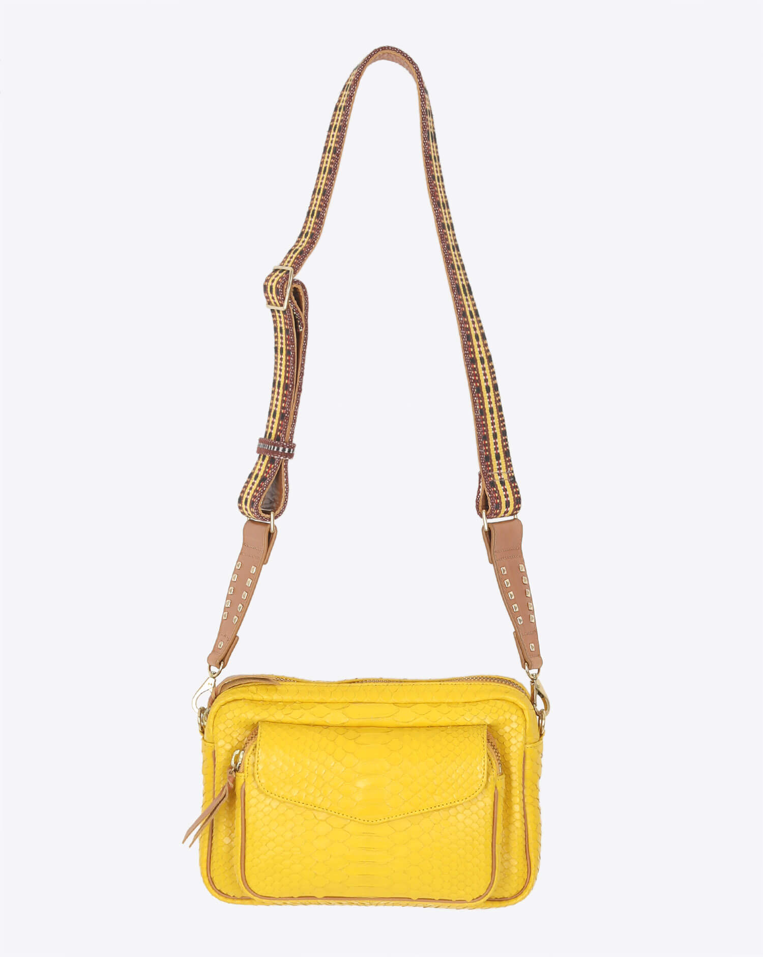 Sac python jaune cheap