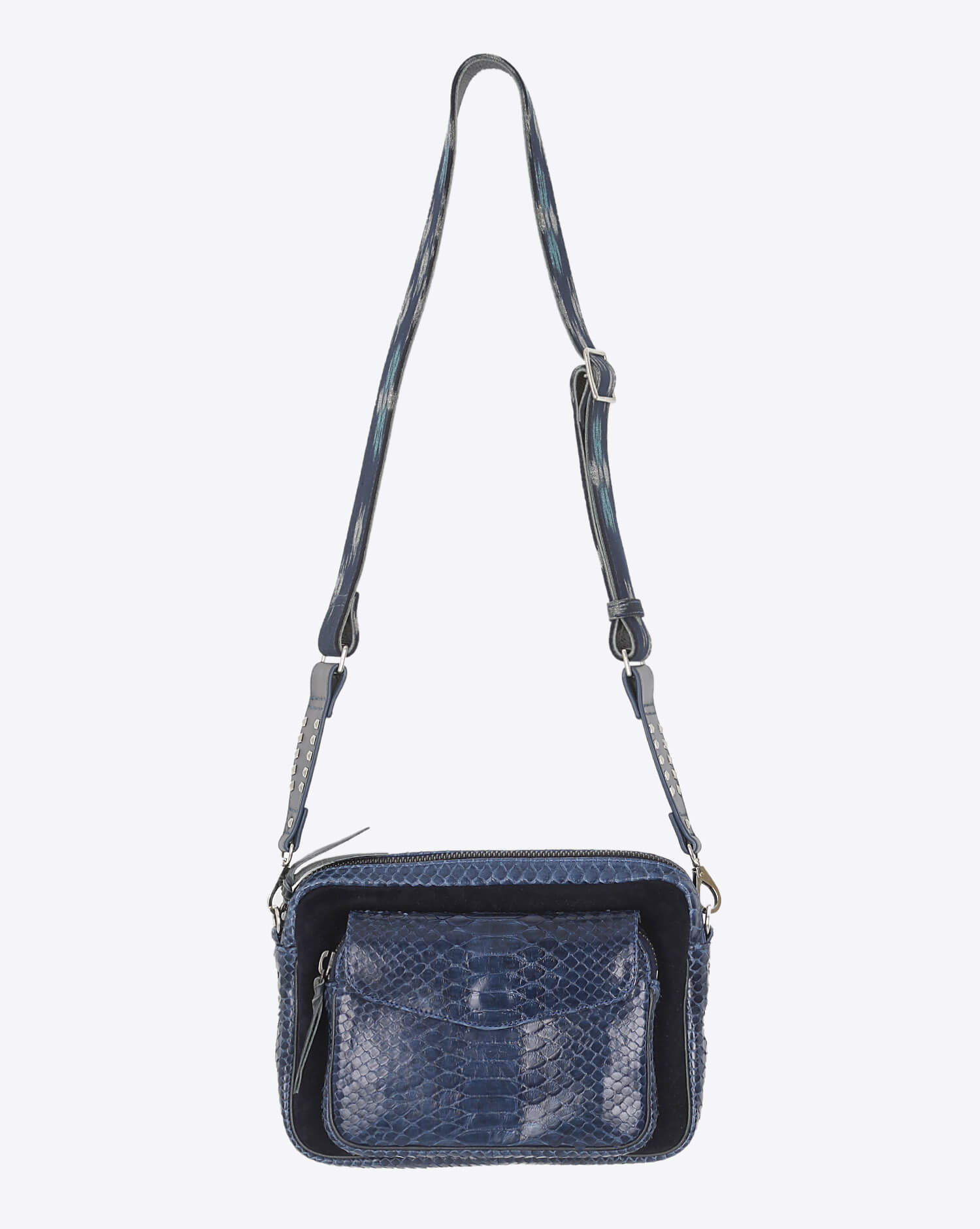 Image du produit Claris Virot Big Charly Python Suede - Bleu Cobalt  