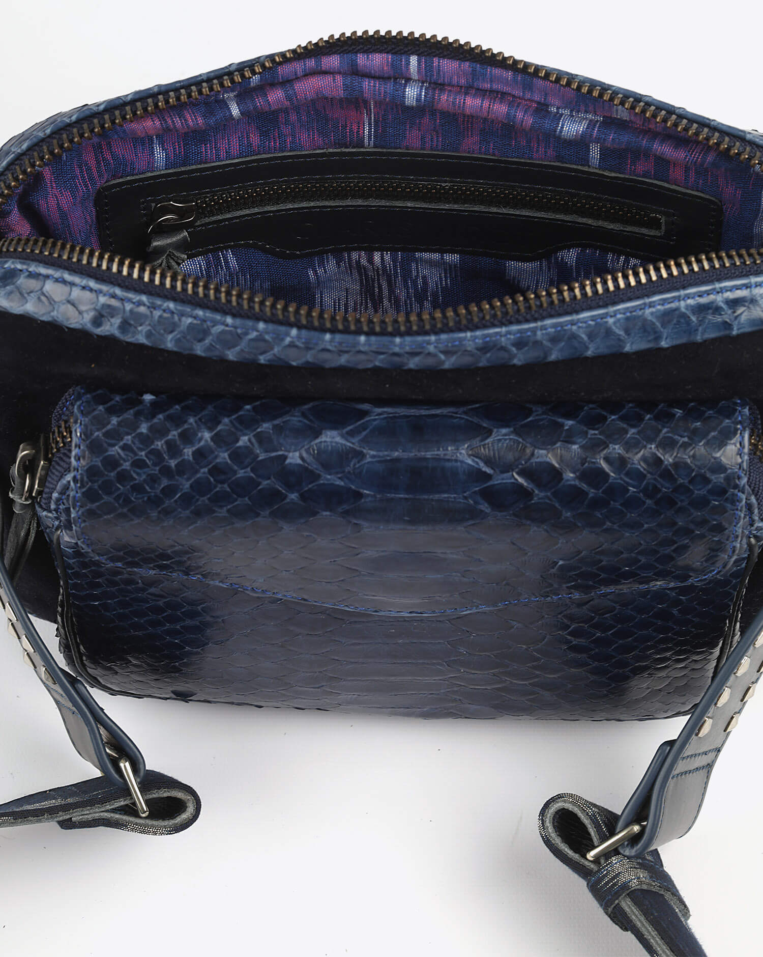 Image du produit Claris Virot Big Charly Python Suede - Bleu Cobalt   - 2