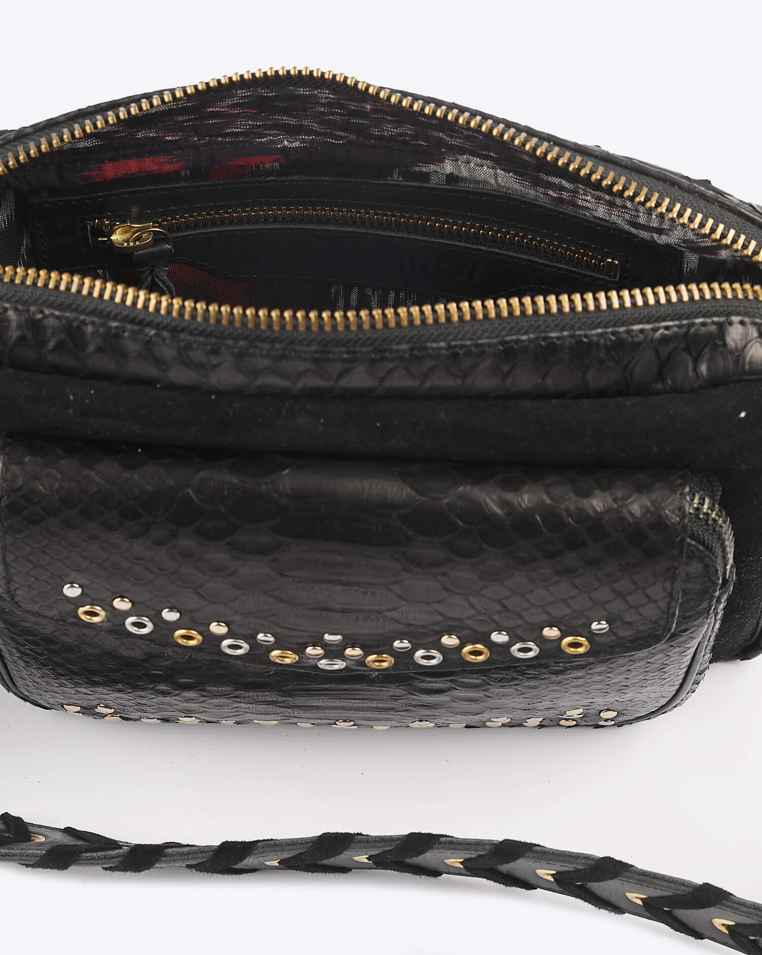 Image du produit Claris Virot Big Charly Python Suede - Noir Oeillets   - 2
