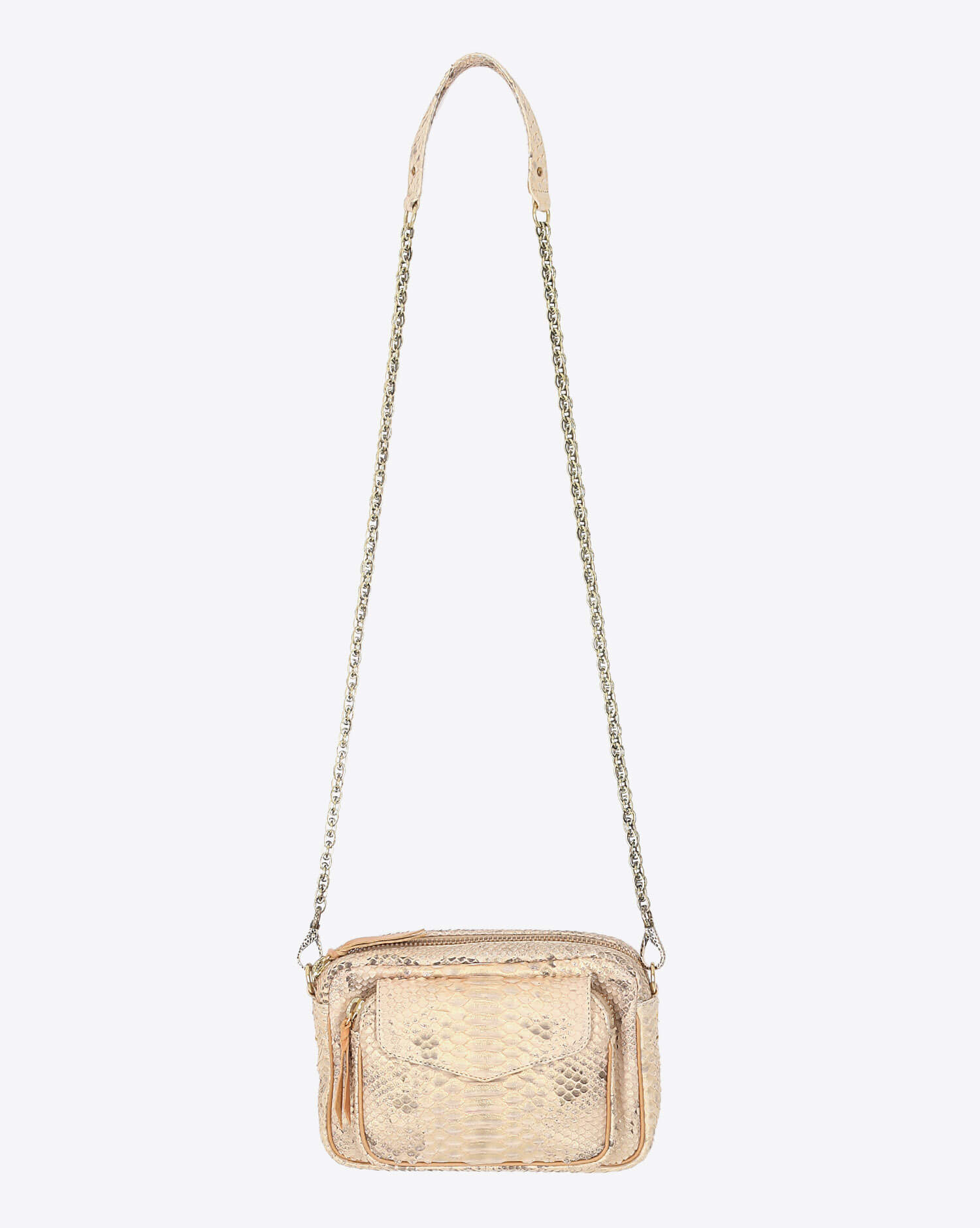 Claris Virot Charly Python Champagne Chaine Or
