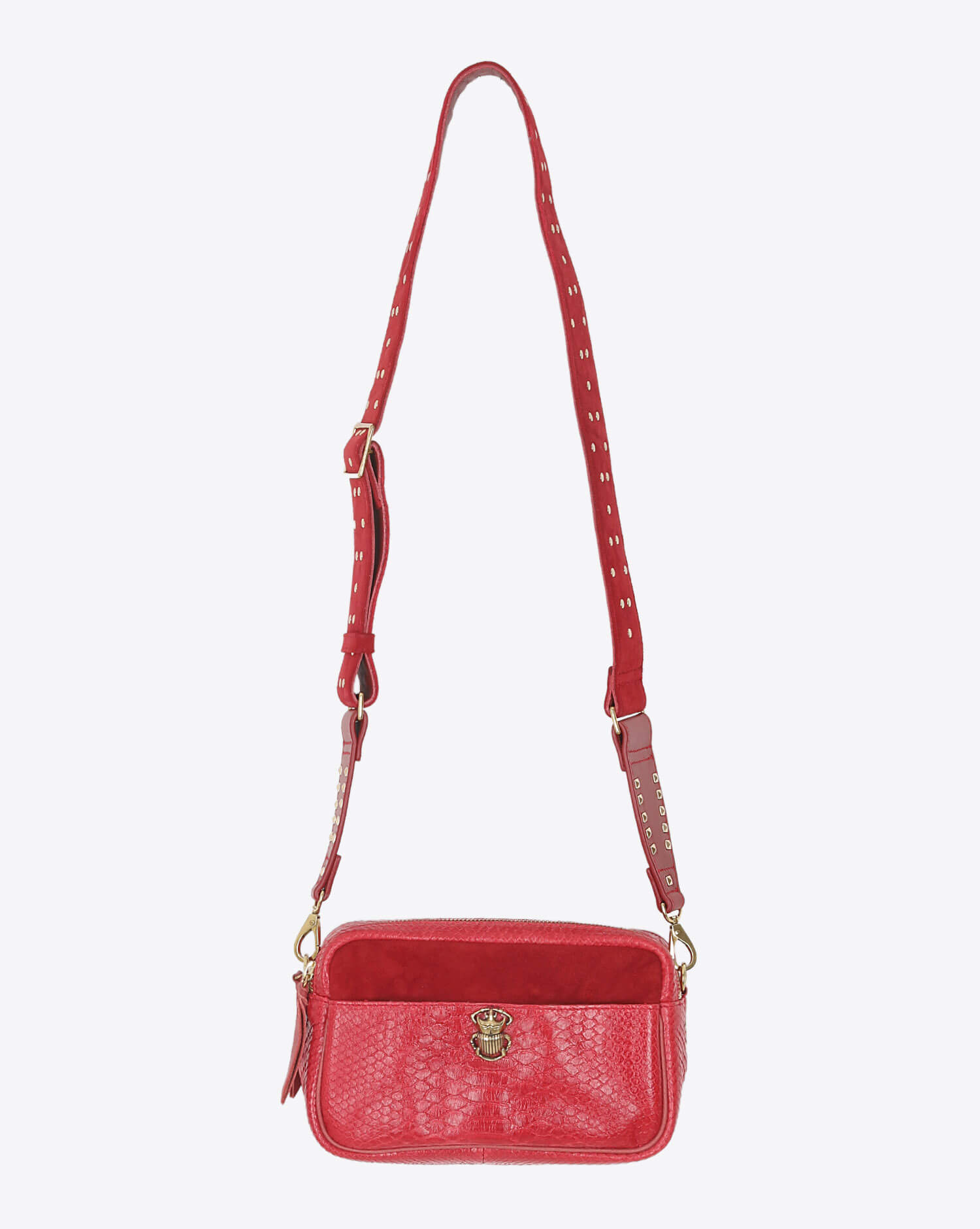 Image du produit Claris Virot Lily Python Suede - Rouge  