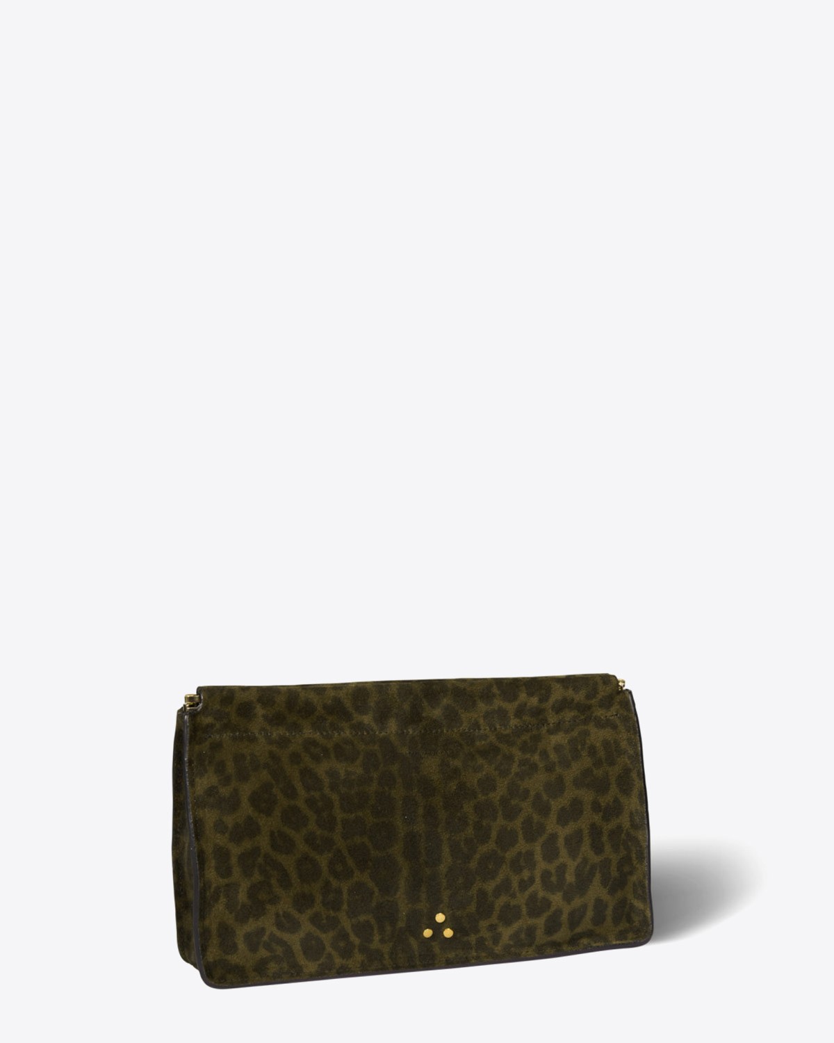 Image du produit Jérôme Dreyfuss Accessoires Collection Clic Clac L Split Suède Léopard Kaki  