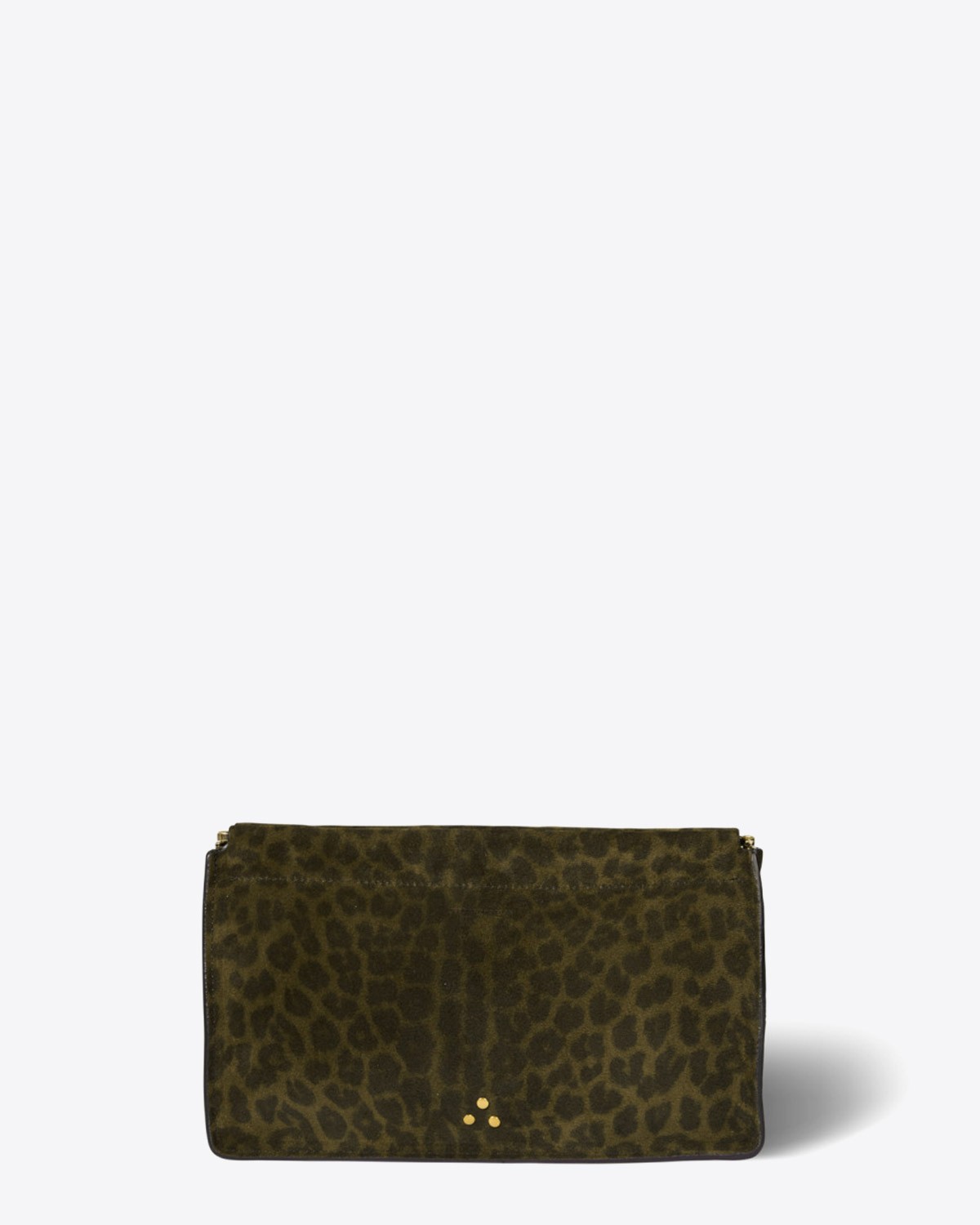 Image du produit Jérôme Dreyfuss Accessoires Collection Clic Clac L Split Suède Léopard Kaki   - 2