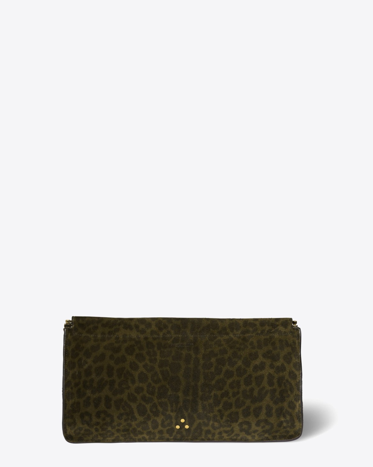 Image du produit Jérôme Dreyfuss Accessoires Collection Clic Clac XL Split Suède Léopard Kaki   - 2