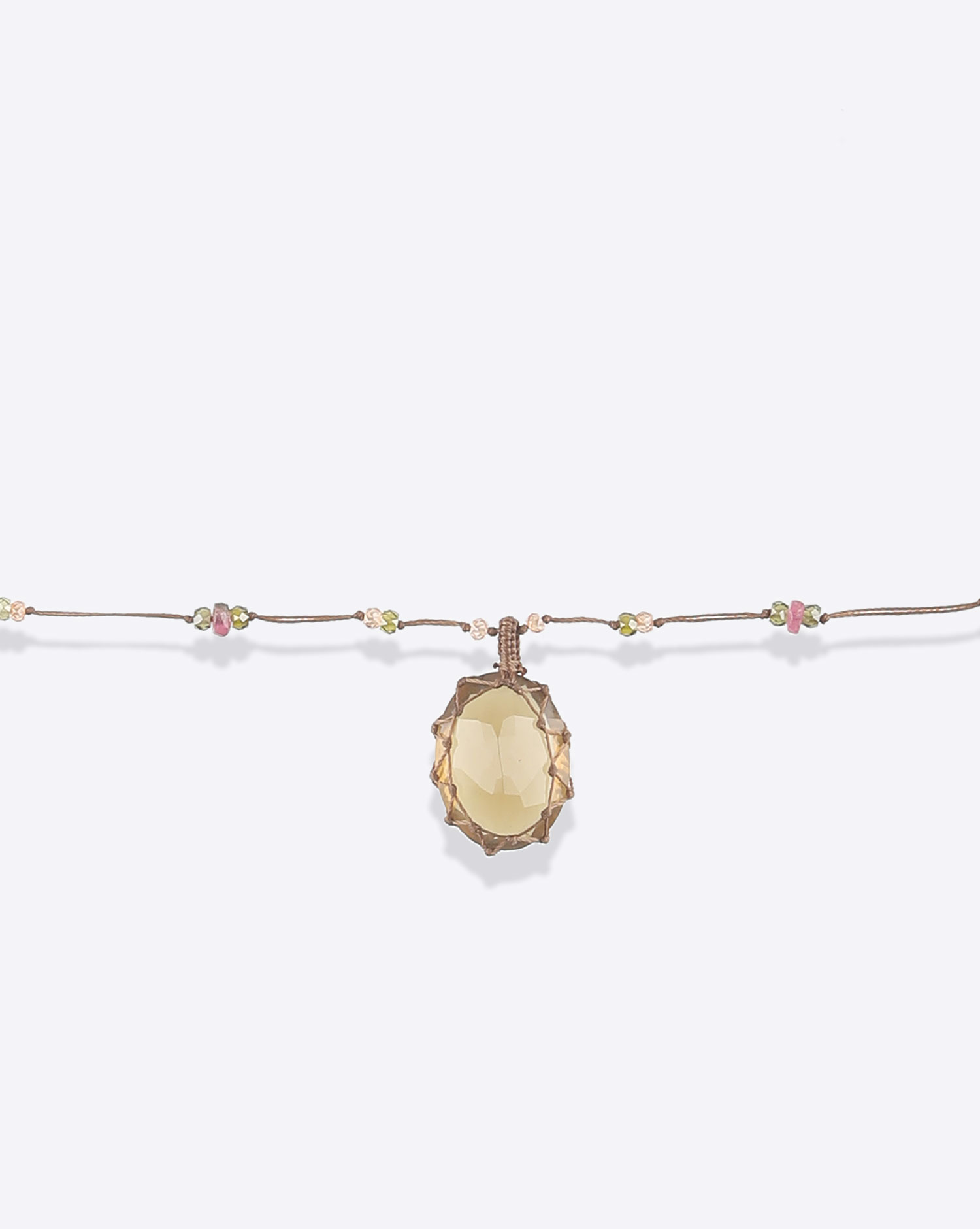 Image du produit Sharing Collier Court Tibétain VV – Honey Quartz - 3