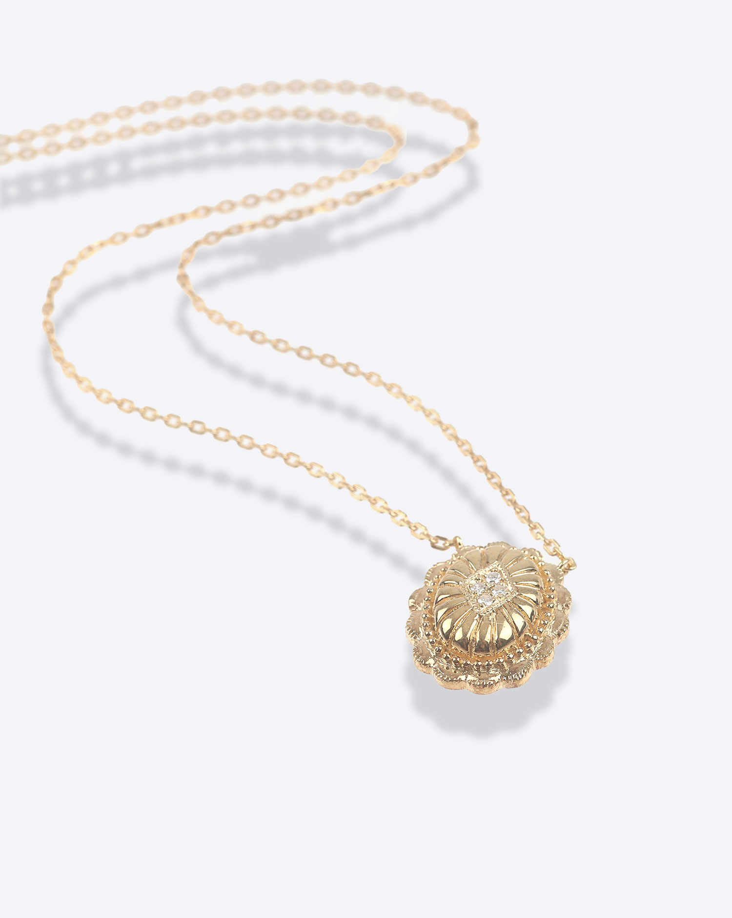 De Jaegher Collier Cow Boy Dream Vermeil et Diamants Blancs