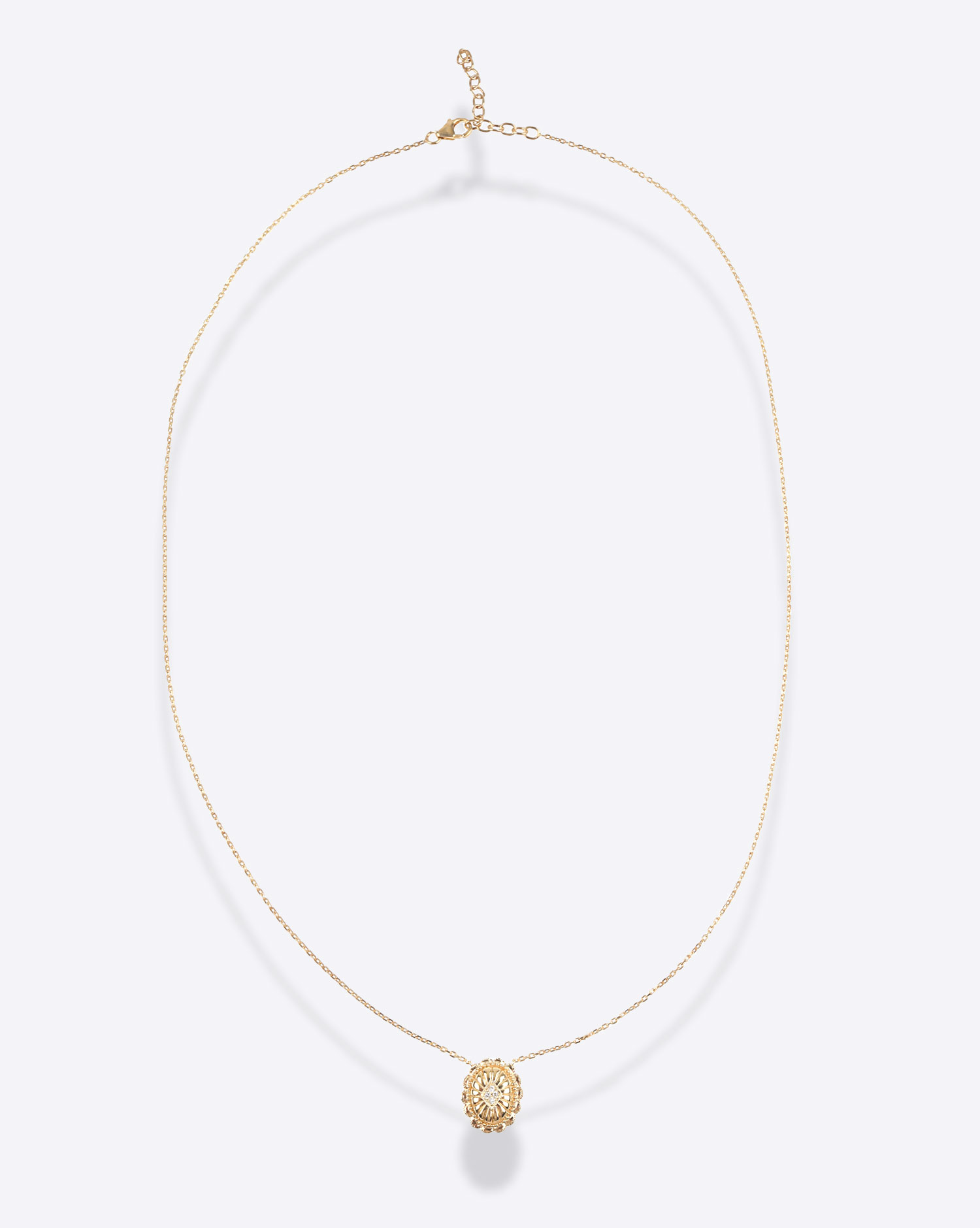 Collier Cow Boy Dream Vermeil et Diamants Blancs De Jaegher 