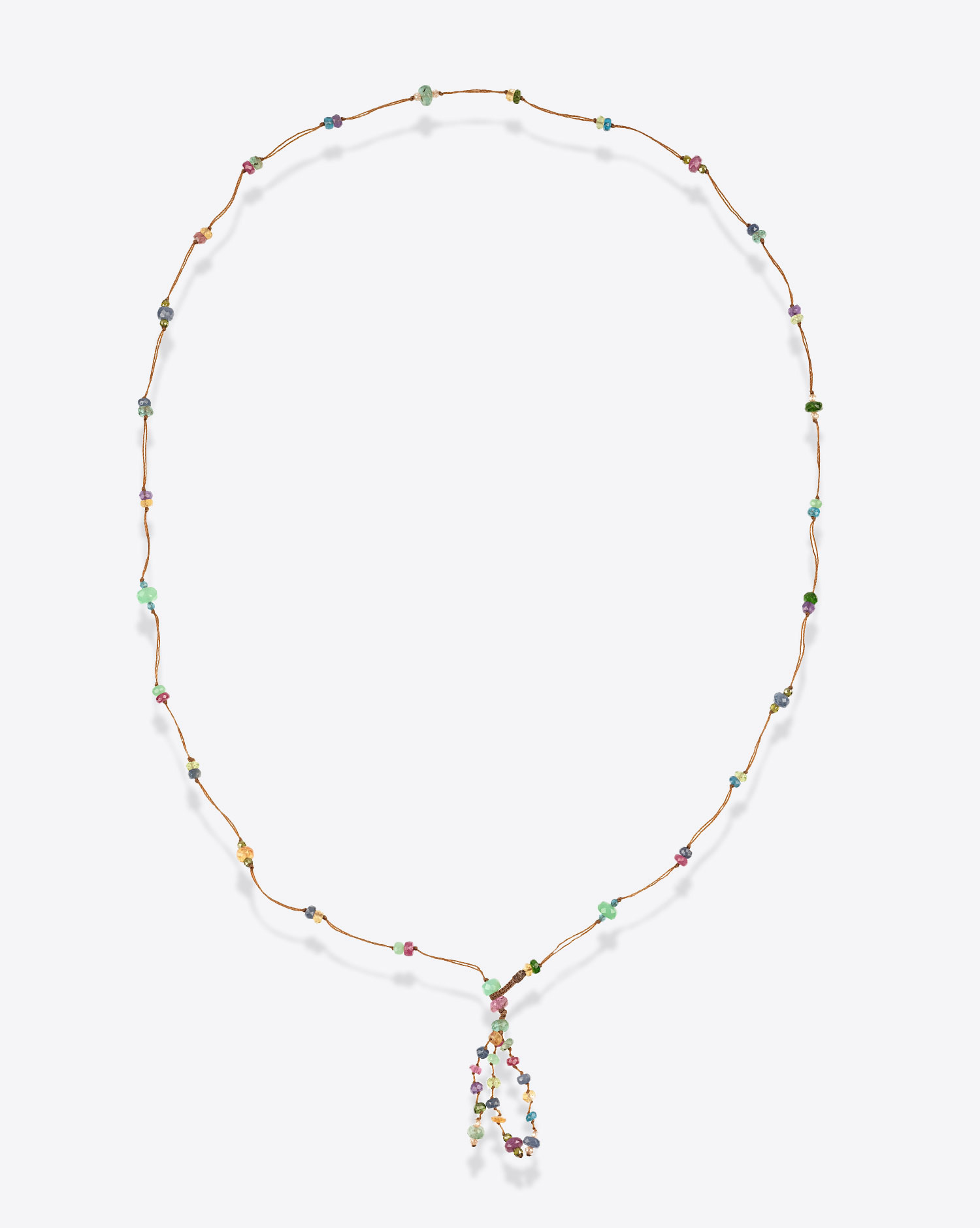 Collier Long Holy Fairy  Sharing sur cordon tabac