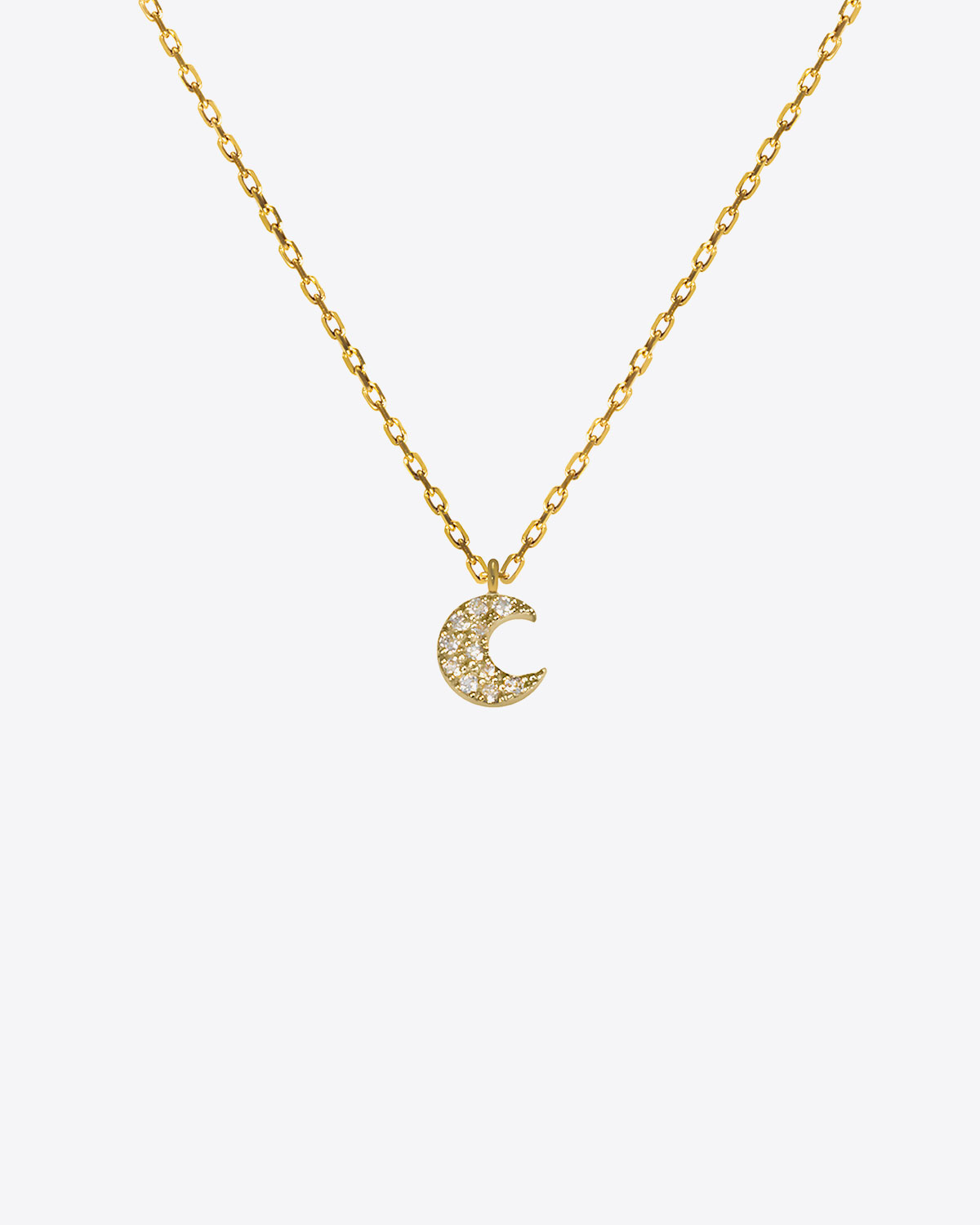 Feidt Collier Moon – Or Blanc 18K et Diamants