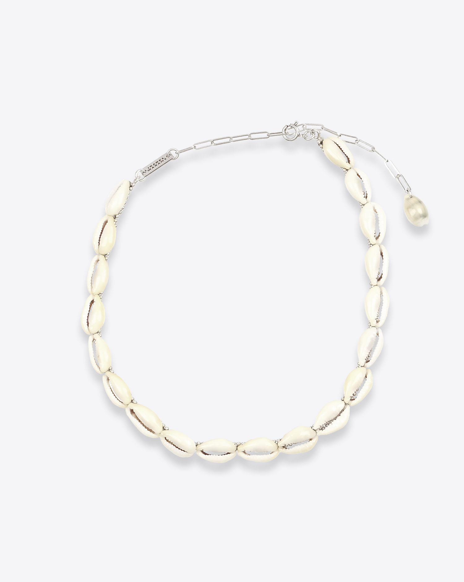 Produit Collier Noki Isabel Marant Coquillage et Métal Argenté. 