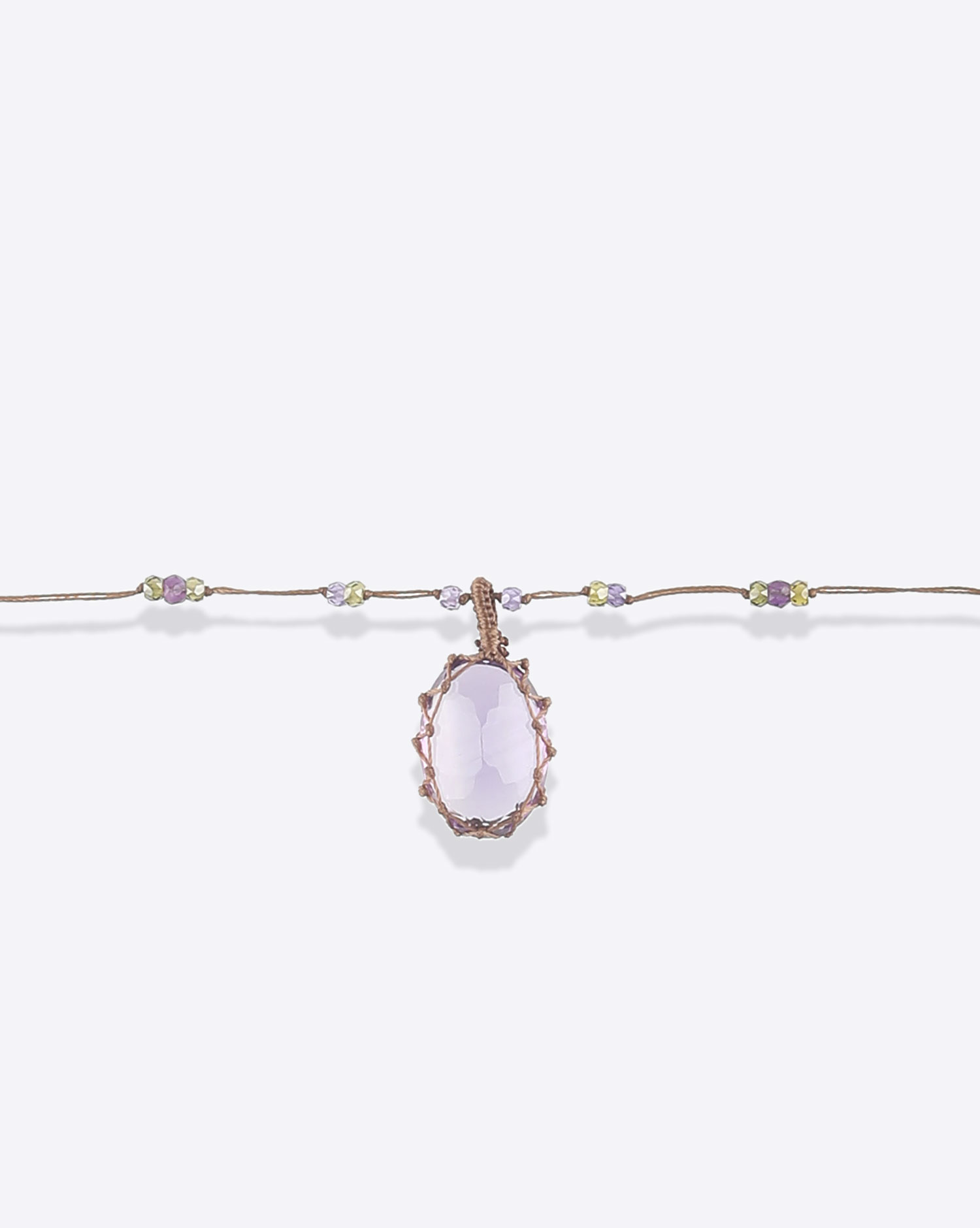 Image du produit Sharing Collier Court Tibétain VV - Prehnite - 3