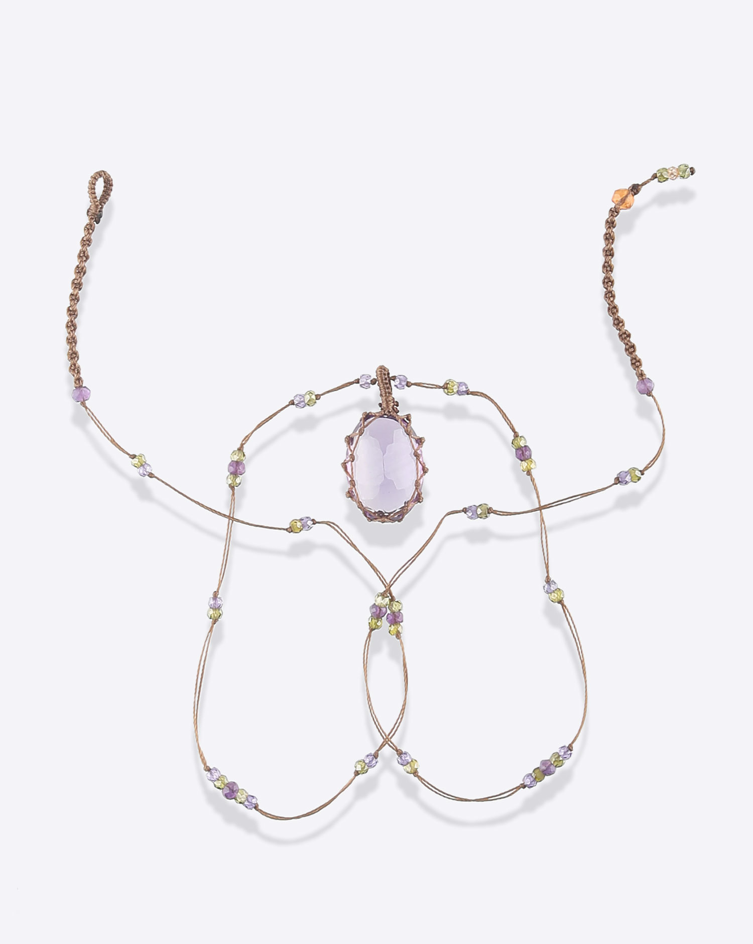 Image du produit Sharing Collier Court Tibétain VV - Amethyste Light Purple