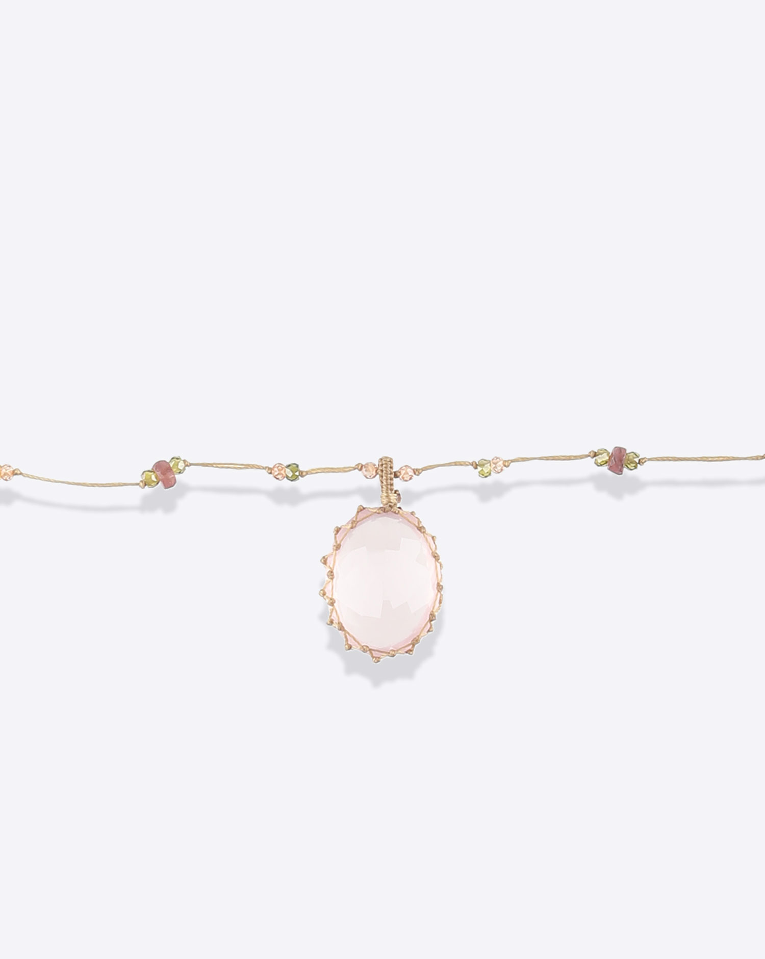 Image du produit Sharing Collier Court Tibétain – Pink Quartz - 3