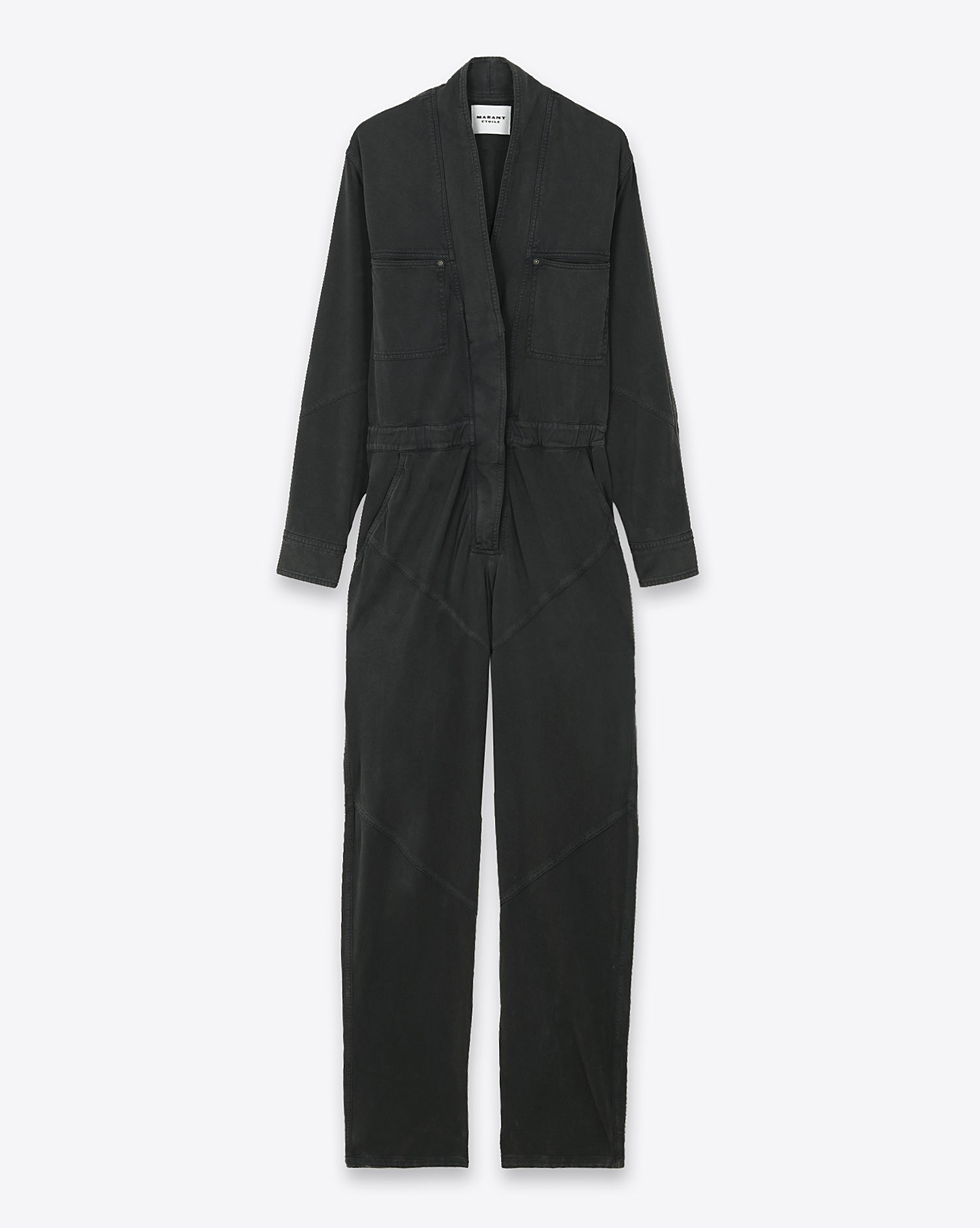 Produit Combinaison pantalon Remady Isabel Marant Etoile noire. Vue face. 