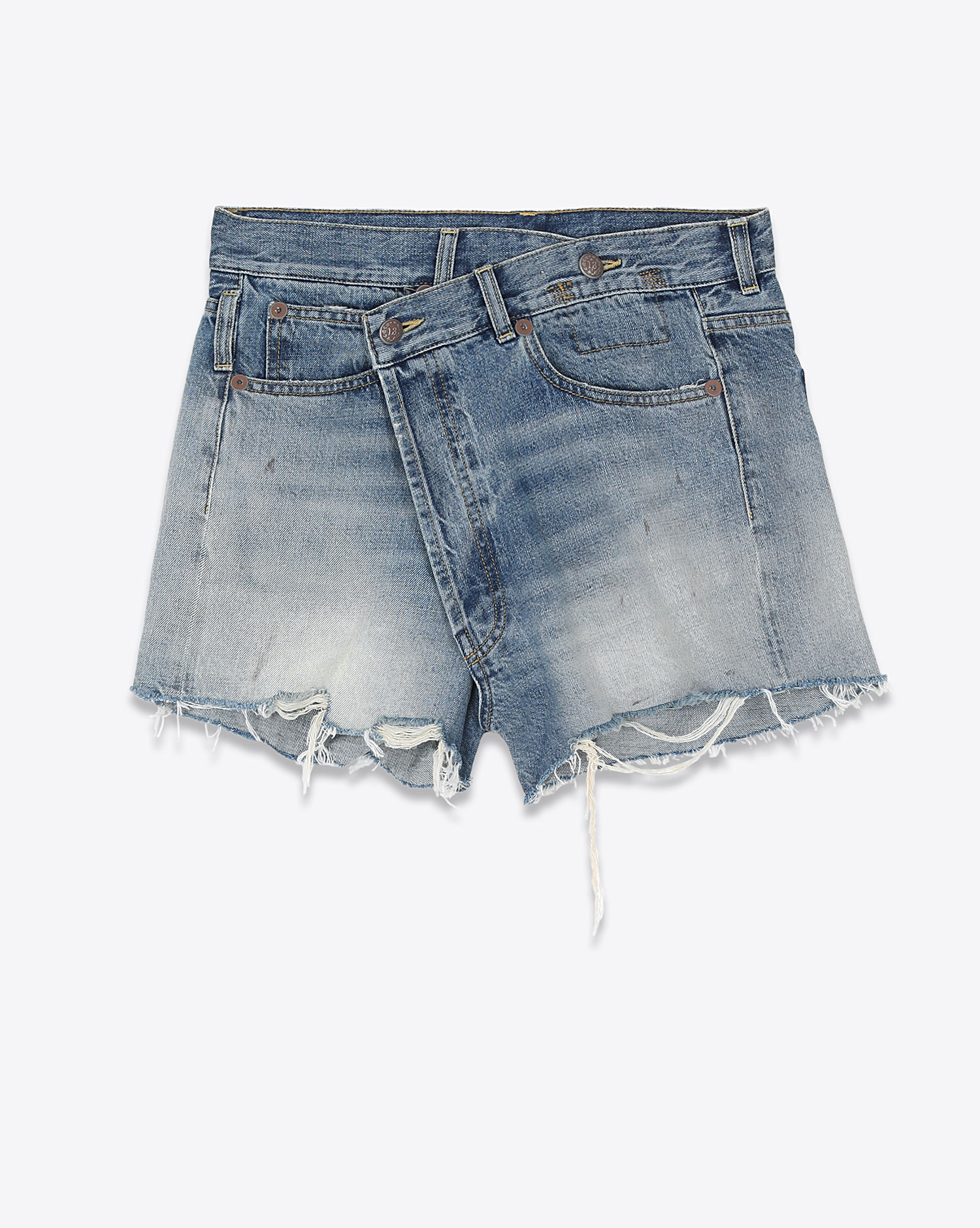 R13 Denim Short Crossover – Turner Blue