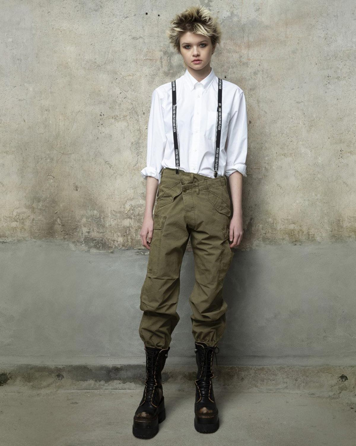 Image du produit R13 Denim Pré Collection Crossover Cargo - Olive - 3