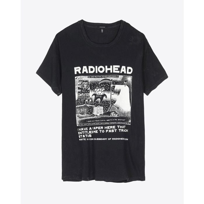 R13 Denim Collection Ice Caps Boy T - Acid Black