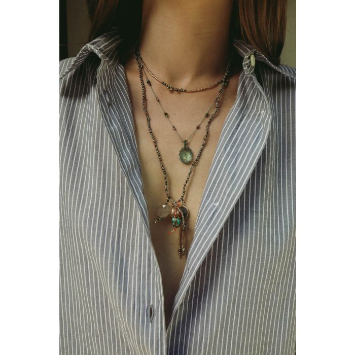 Gachon Pothier Collier Formentera - Gris   