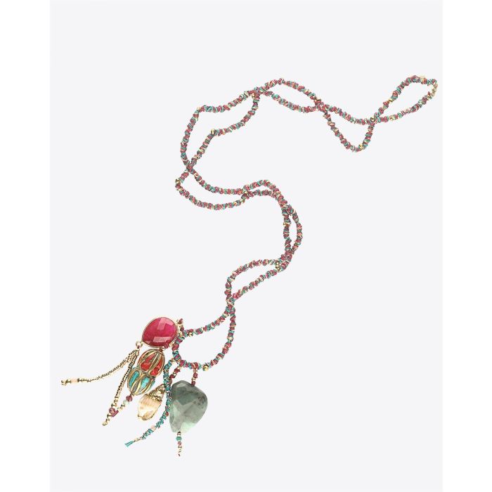 Gachon Pothier Collier Formentera - Rose Turquoise   