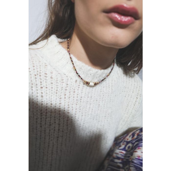 Gachon Pothier Collier Romane XXL - Blanc   