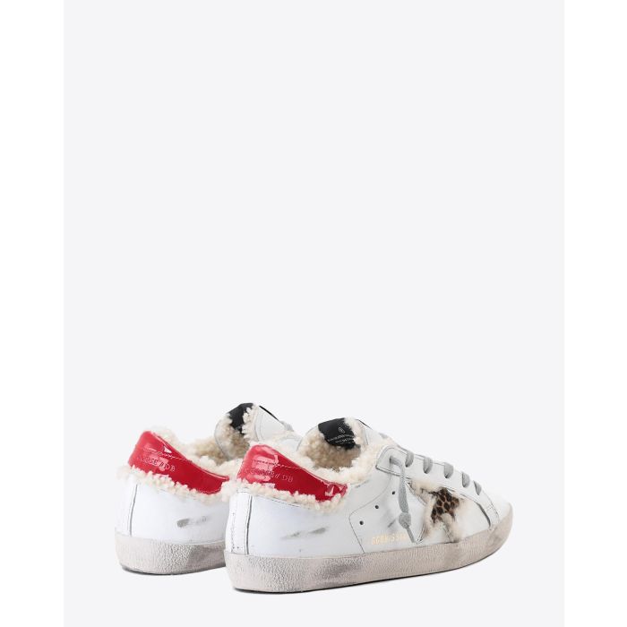 Golden Goose Woman Pré-Collection Sneakers Superstar - White Shearling - Leopard Star  