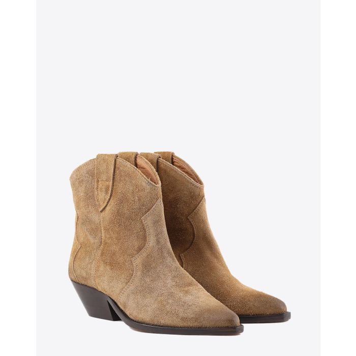 Isabel Marant Chaussures Boots DEWINA - Suede Beige  