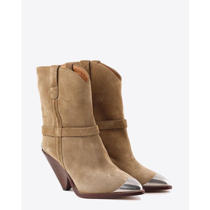 Isabel Marant Chaussures Boots LAMSY - Suede Beige  