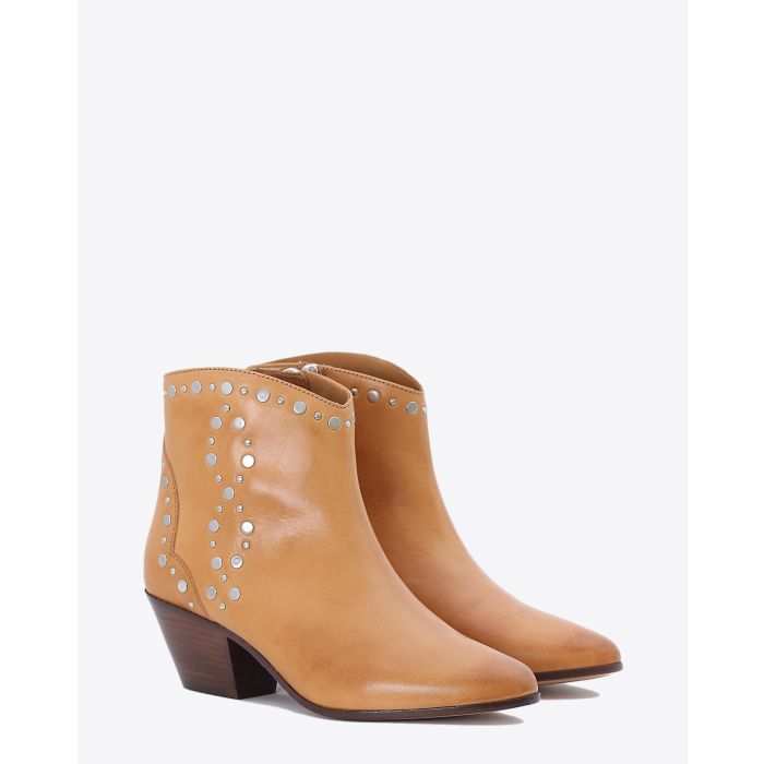 Isabel Marant Chaussures Défilé Boots Dacken - Studded Natural  
