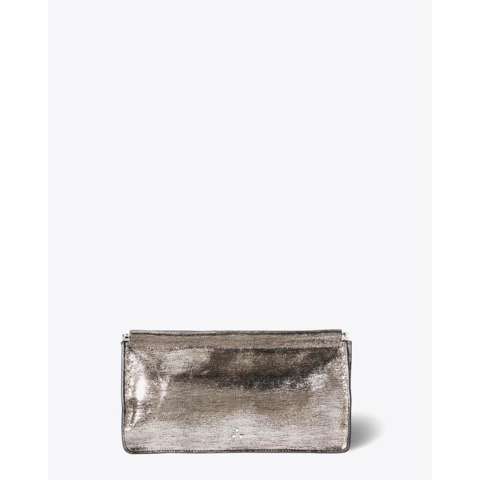 Jérôme Dreyfuss Accessoires Collection Clic Clac XL Goatskin Lamé Champagne  