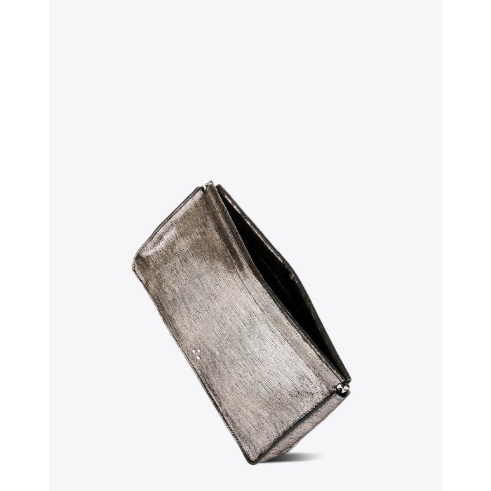 Jérôme Dreyfuss Accessoires Collection Clic Clac XL Goatskin Lamé Champagne  
