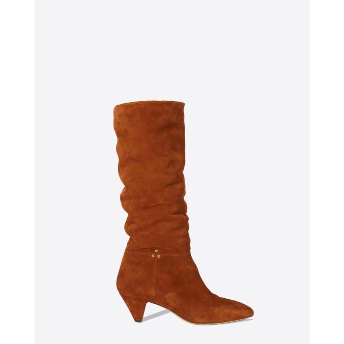 Jérôme Dreyfuss Chaussures Collection Bottes Sandie 50 - Lambskin Peau Lainée Caramel   