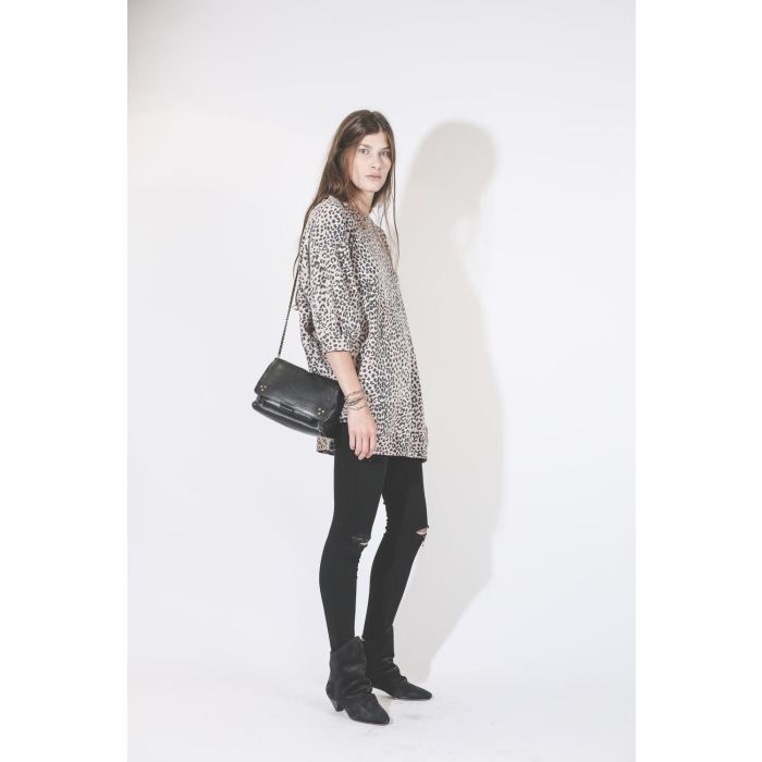 Ragdoll LA Super Oversized Sweatshirt - Pink Leopard   