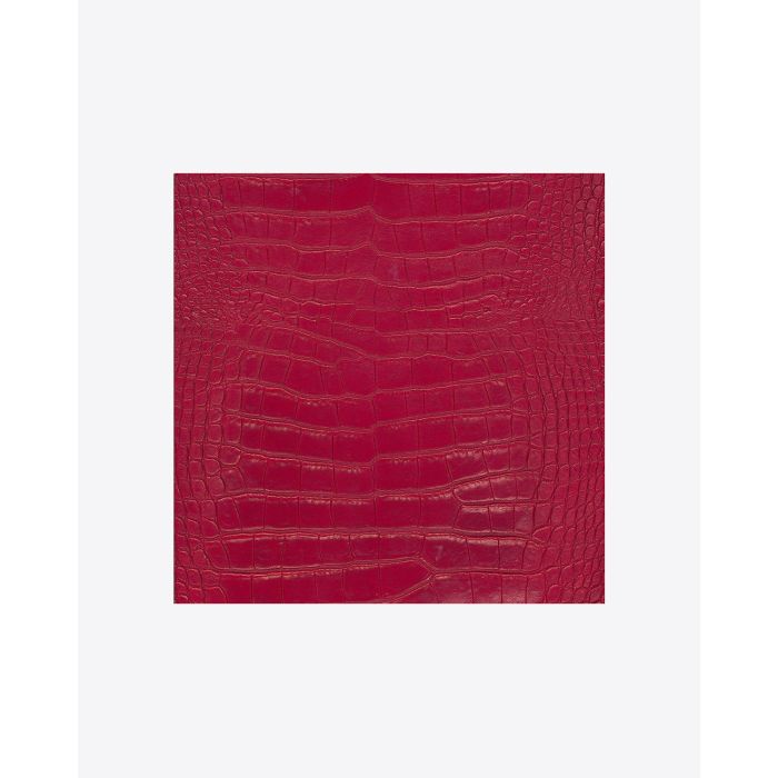 Jérôme Dreyfuss Accessoires Collection Jitoumi Lambskin Croco Bordeaux  