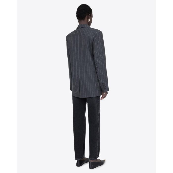 Anine Bing Blazer Kaia Gris à Rayures
