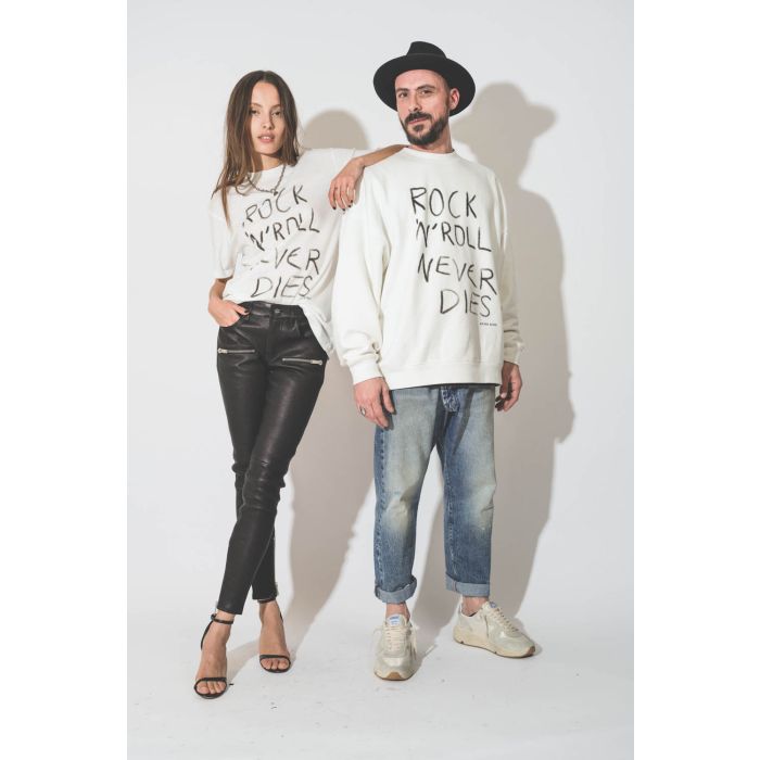 Pantalon skinny en cuir noir avec des zips aux poches et bas de jambes Remy Anine Bing. 