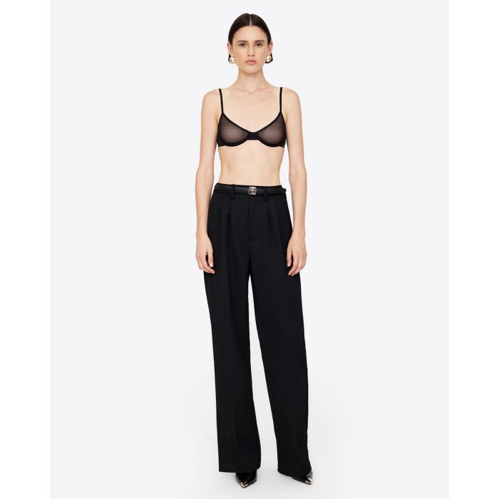 Soutien-Gorge Vena Anine Bing noir. Porté vue face. 